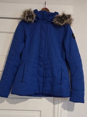 Obermeyer Tuscany II Insulated Quilted Hooded Ski/Snowboard Jacket Women's 10